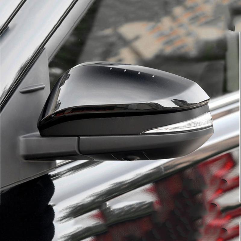 Car Rearview Mirror Cover Cap Black For Toyota RAV4 2013 2014 2015 2016 2017 2018  1/2PCS