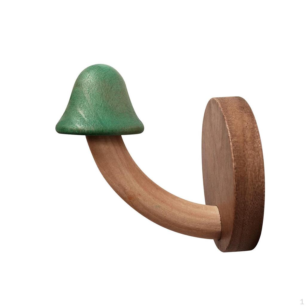 Hook, Wooden Coat Rear Door Hanger, Non-punch Hook for Kitchen, Door,