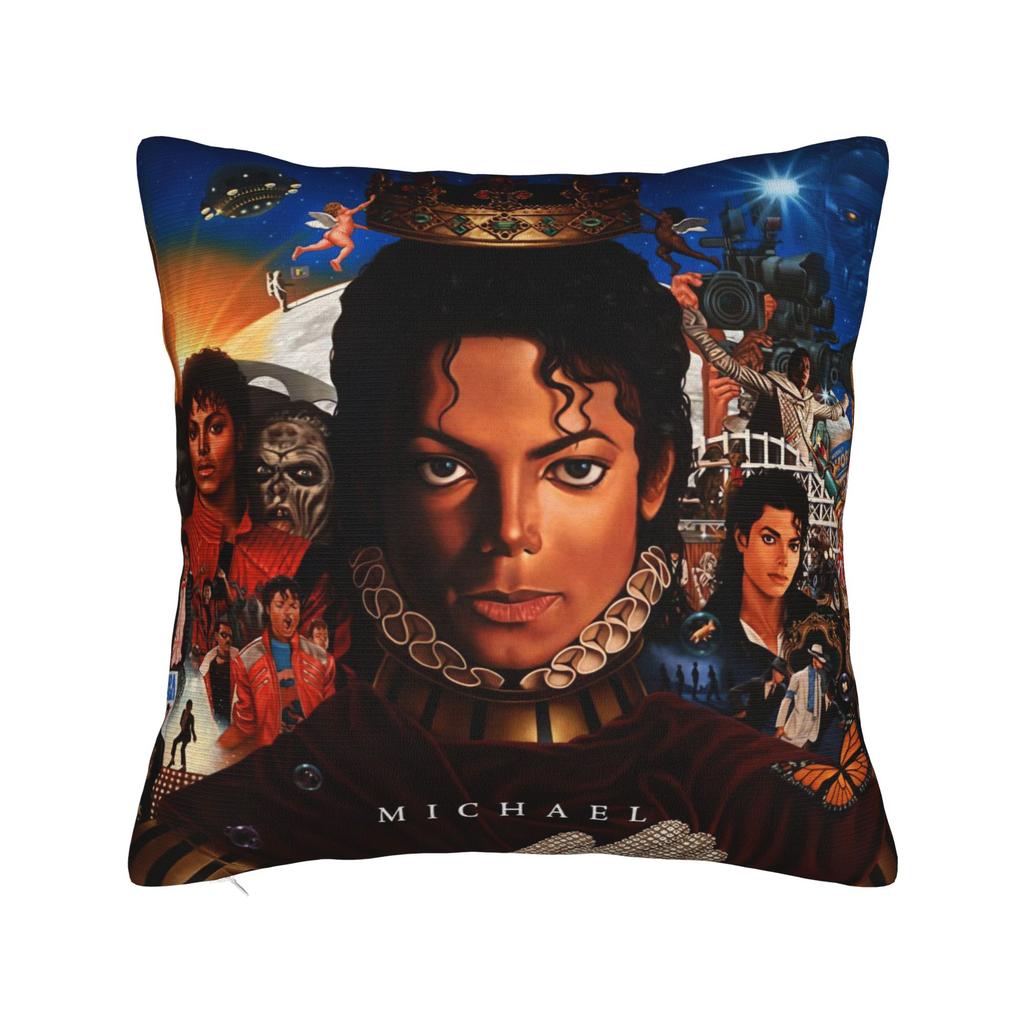 Beat It piano MJ king of pop Square Pillow Cases Cushion Cover Awesome Zippered Decor Pillowcase for Home 18"x18"