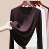 Sports Long-sleeved Women's High-elastic Slim-fitting and Thin Tencel Wool Bottoming Shirt, New In Early Autumn