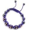Les Trésors De Lily [J8738] - Purple 'Shambhala' Ethnic Bracelet