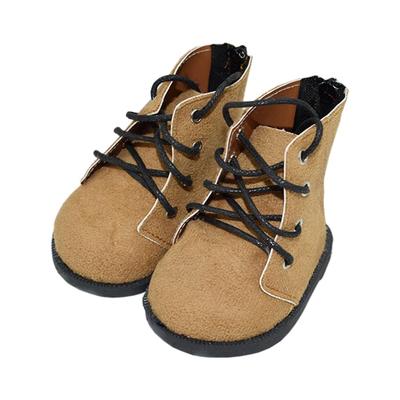 Niannyyhouse 40cm Plüschtier Lederschuhe, Oberschenkelhohe Stiefel, Schuh Länge: Ca.. 9,5 cm, Ankleidepuppen-Zubehör (Braun)