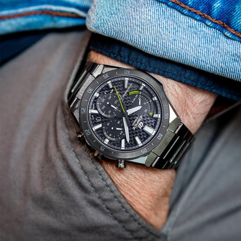 Casio CASIOEDIFICE Series Simple Casual Fashion Pointers Quartz Movement Stainless Steel Strap Japanese and Korean Watch Men's Watch EQS-930DC-1A