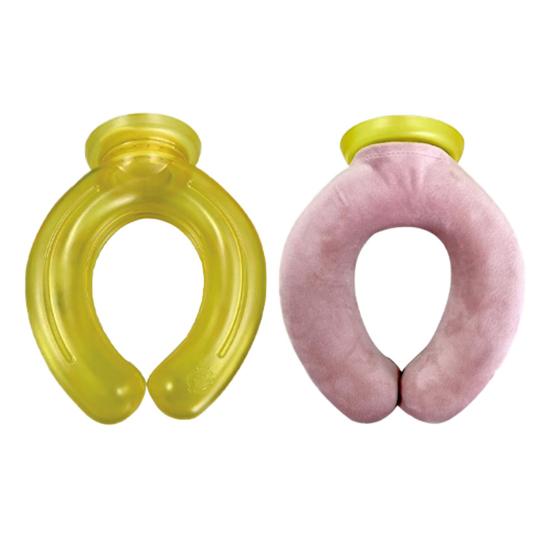 Neck Cooling Ice Pack with Velvet Cover U-shaped Cold Hot