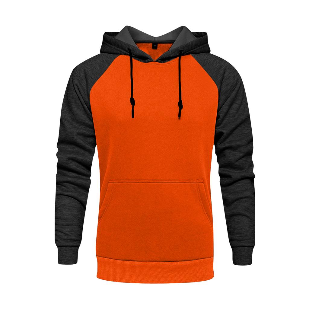 Street Man Loose Blank Fleece Sweater Men'S Large Long Sleeve Hoodie