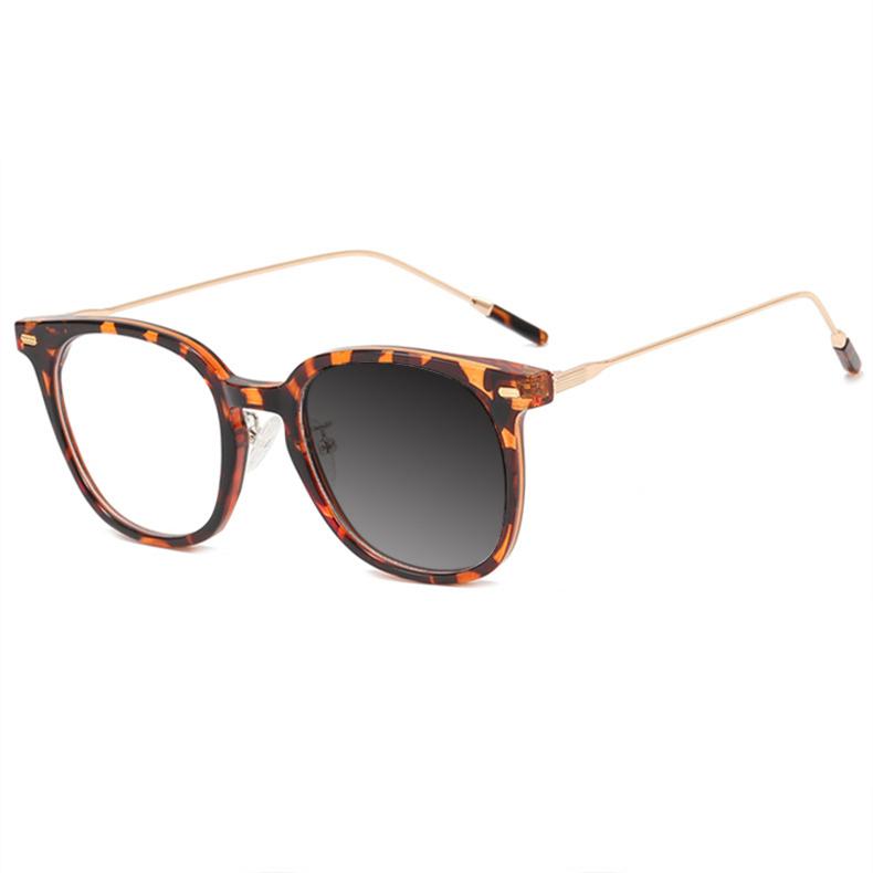Design Fresh Korean Style Frame Anti Blue Light High Vision Glasses 0 Degree Decoration Eyeglass Customizable Prescription Lens