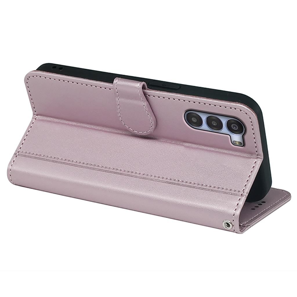 For ZTE nubia S 5G A403ZT Wallet Case Magnetic Snap Leather Phone Cover with Strap