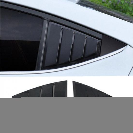 Glossy Black Side Vent Window Scoop Louver Cover For Hyundai Elantra 2017-