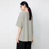 Elva' Island Women's Loose Fit Retro Striped T-Shirt