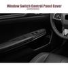 Power Window Switch Cover Sticker for Honda Carbon Fiber Pattern Black 4pcs