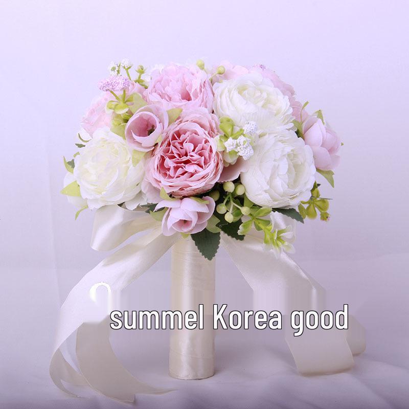 Koreanischer Waldstil Braut-Handstrauß für Hochzeit oder Foto-Requisiten