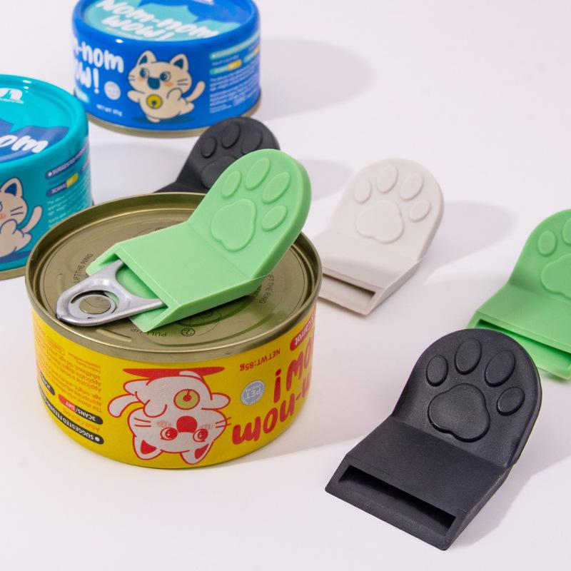 Niedliche Katzenform Haustier Dosenöffner Tragbarer Manueller Dosenöffner Für Nassfutter-Dosen und Tierfutter-Gläser Einfaches Ring-Pull Öffner Werkzeug