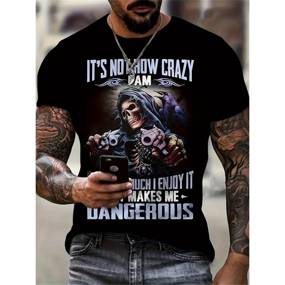 Summer new style men s fashionable digital print short-sleeved shirt S