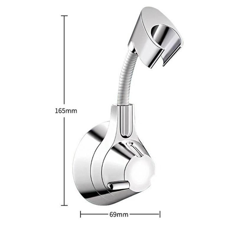 Suction Cup Shower Holder Adjustable Shower Head Holder Nozzle Handheld Holder Punch-Free Multi Angle Rotation Shower Bracket