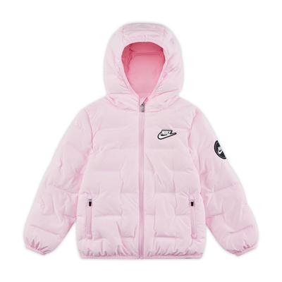 Kapaklı ve Fermuarlı Çocuk Montu Köpük-Pembe HQ7960-663