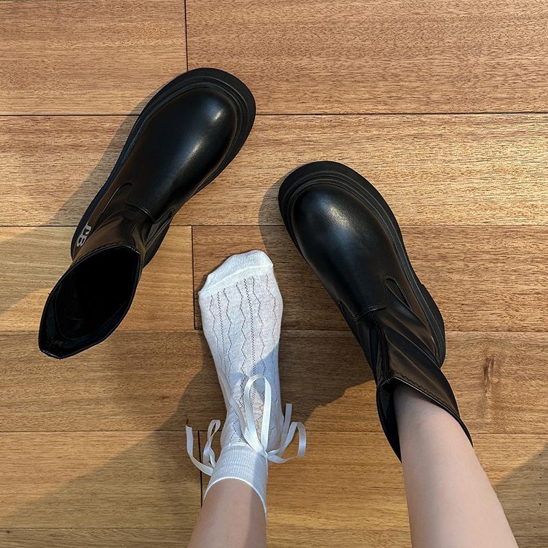 

Маленький чоловік пікантні еластичні чоботи на товстій підошві високі чоботи маленький чоловік подовжені ноги тонкі милі круті чоботи з довгою халявою тонкі чоботи 39