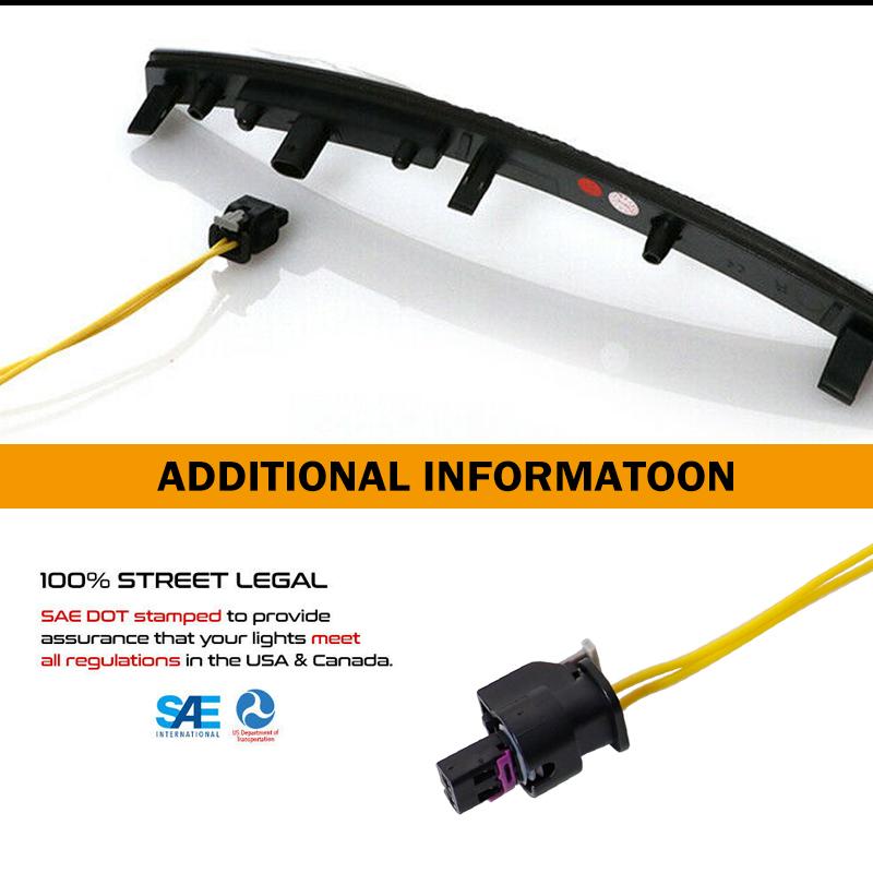 

2pcs car Side Marker Lights connector wires For for 2014-2019 Chevrolet Corvette (C7 Chassis) Front or Rear bumper side marker