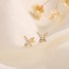Fashion Earrings For Women Mini Candy Sweet Hypoallergenic Stud Ear Girls Minimalist Gold Color Flower Piercing Jewelry Gifts