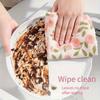 30/1 Pack Purple Pink Floral Kitchen Cloths, Thick Large Oil-proof Water Absorbent Dish Towels Household Cleaning Wipes