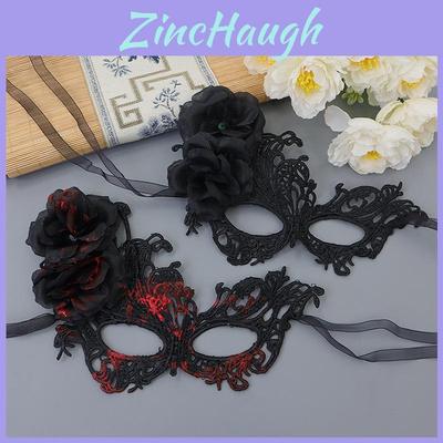 Anna Princess Lace Mask Set With Cat Ear Headband For Halloween And Costumes