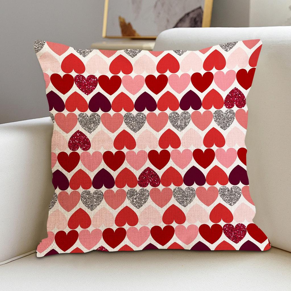 Love Pillowcase Linen Pillow Cushion Sofa Pillow Living Room Bedroom Practical Pillow Cover