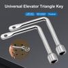 Multi-purpose Electric Control Cabinet Inner Triangle Key Wrench Elevator Water Meter Valve Triangular Key Socket For Repairing