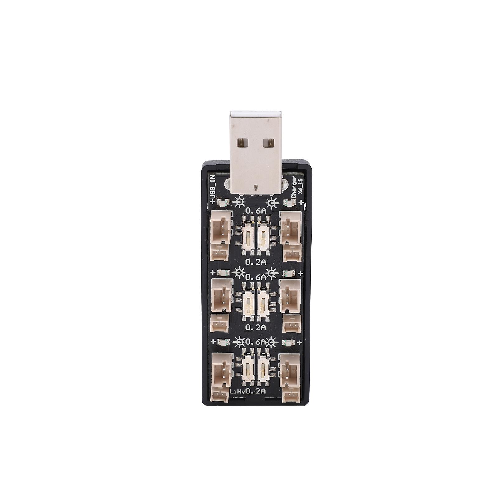 

6 Channel USB to 3.8V Battery Charger 2.54.35V Charging Board with LED Indicators