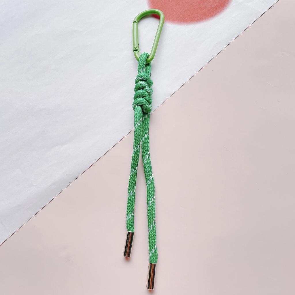 Color Combination Knot Mobile Lanyard Creative Short Braided Lanyard Mobile Phone Case Key Ring Can Be Detachable Anti-loss Rope