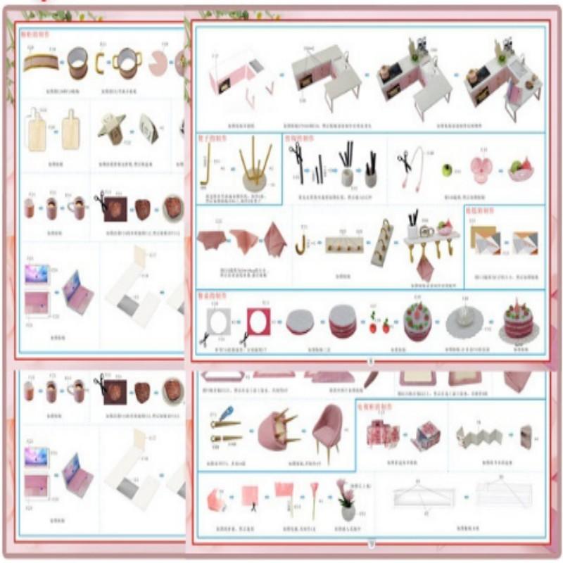 DIY Miniature House Wooden Mini Doll House Duplex Apartment 3D Puzzle Assembly Building Toy Decoration With Furniture Dollhouse