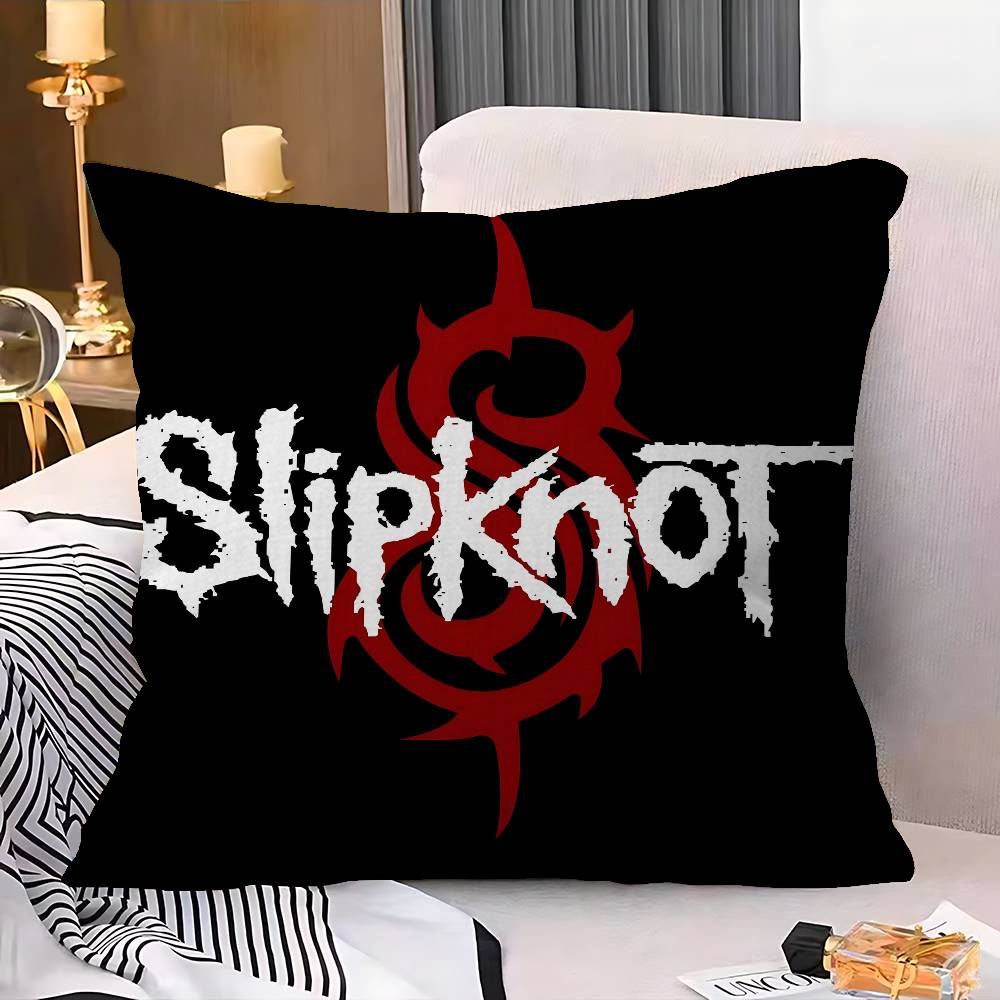 Cuscino Slipknot Band Heavy Metal Regali Arredamento Ufficio Casa Camera da Letto Divano Copricuscino per Auto Custodia 45X45Cm
