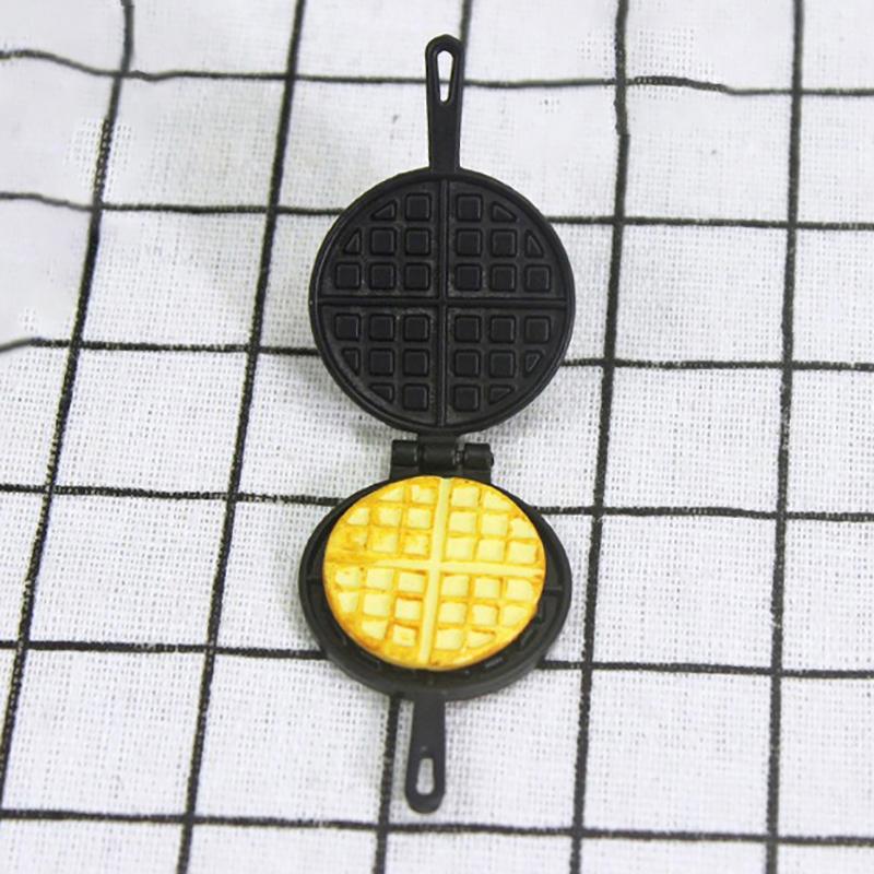 

Миниатюрная еда, творческая сцена, модель, кукольный домик, аксессуары, мини-форма для вафель чёрный