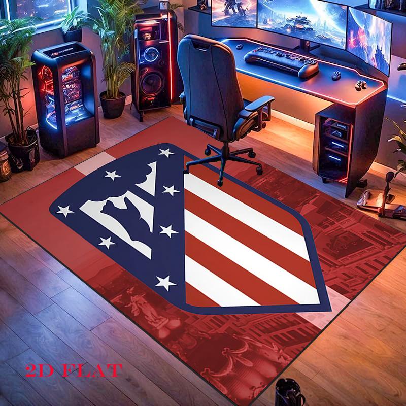 Atleti Carpet Rug for Living Room Bedroom Home Sofa Decoration,Kids play Nonslip Floor Mat
