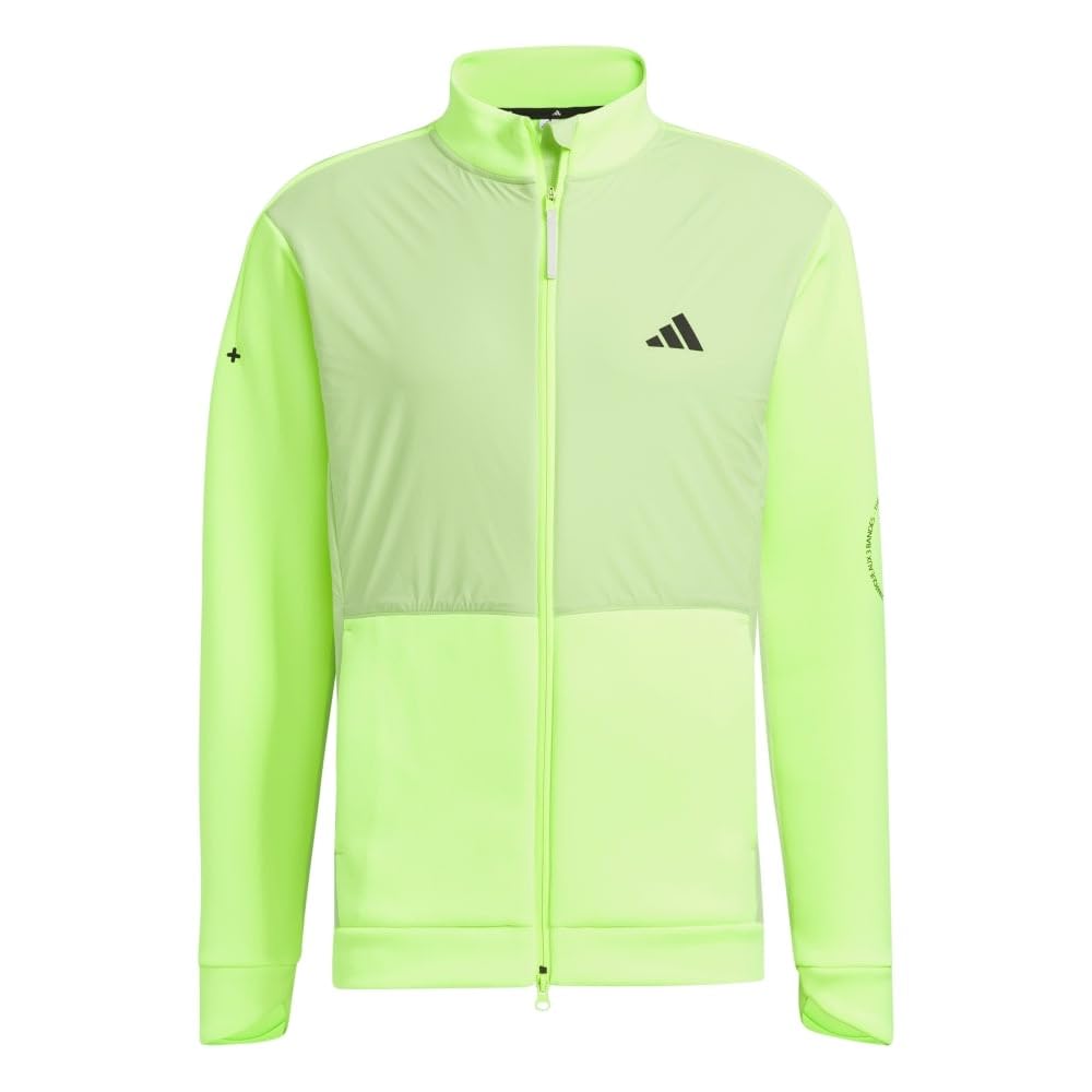 

Adidas Cardboard Knit Fabric Mix Full-Zip Jacket, Lucid Lemon, J/L