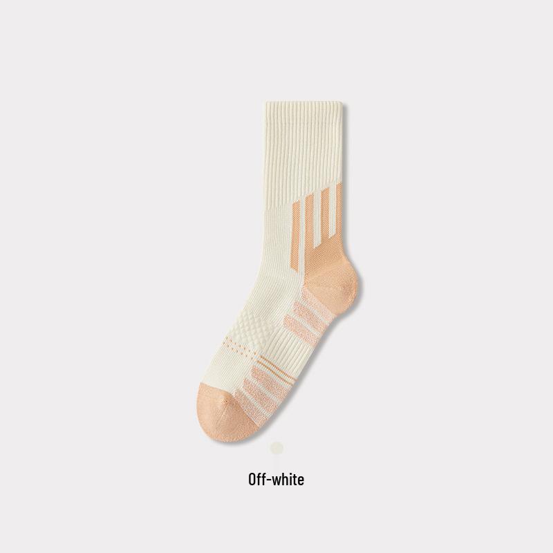 10A Women's Non-slip Terry Sport Socks: Antibacterial, Deodorant, Boneless Stitching - Perfect for Running, Yoga, and Cycling.