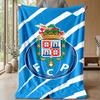Coperta Tema FC Porto Morbida Coperta in Pile di Flanella Calda Leggera Coperta da Lancio per Casa Divano Letto