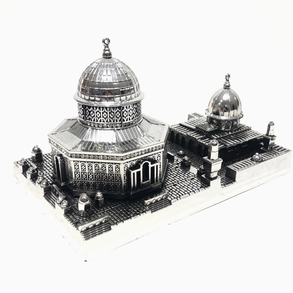 

Статуетка мечети Аль-Акса для ісламського домашнього декору | Ісламський настільний годинник | Ісламський подарунок на новосілля | Ісламський подарунок нового будинку срібний