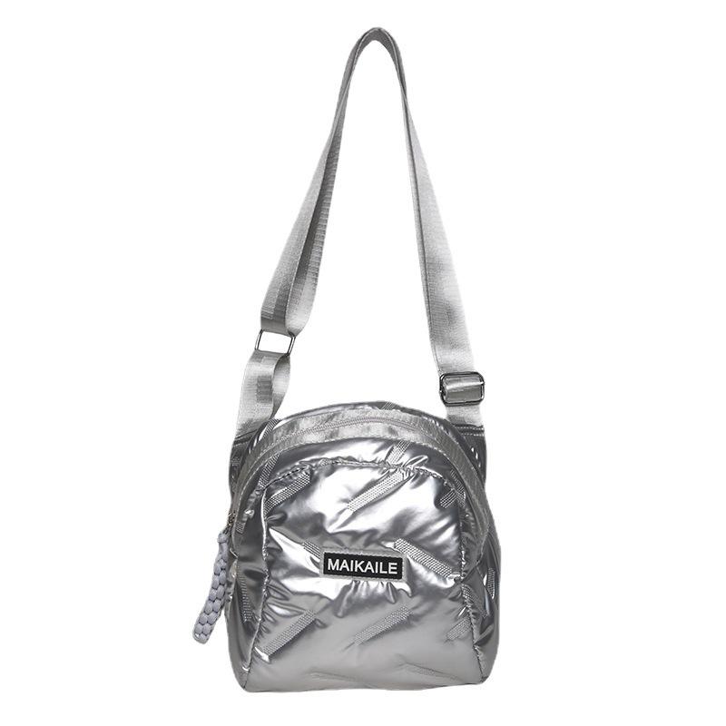 Shoulder bag, this year's new space cotton clothing bag, fashionable and simple bread clothing, messenger women's bag