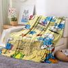 The Smurfs Flannel Blanket, High quality Comfortable for All Seasons, Home Decor, Warmth and Comfort