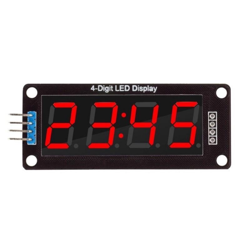 High Brightness TM1637 4Digit 0.56Inch LED Display Module Multiple Color Option for DIY Electronics Projects Application