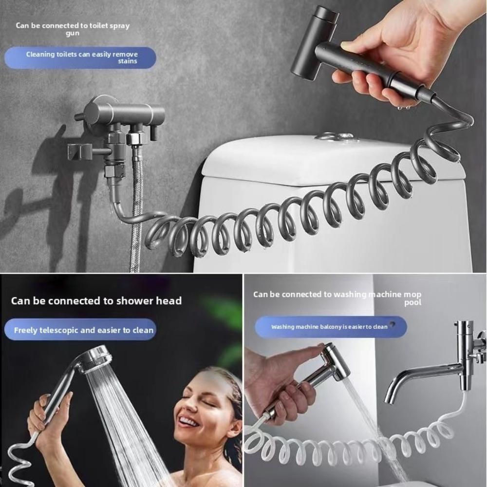 Hot Retractable Spring Hose Extendable Garden Hose Length Is 2/3 Meters Suitable for Shower Heads Toilet Seats Hoses Water Pipes