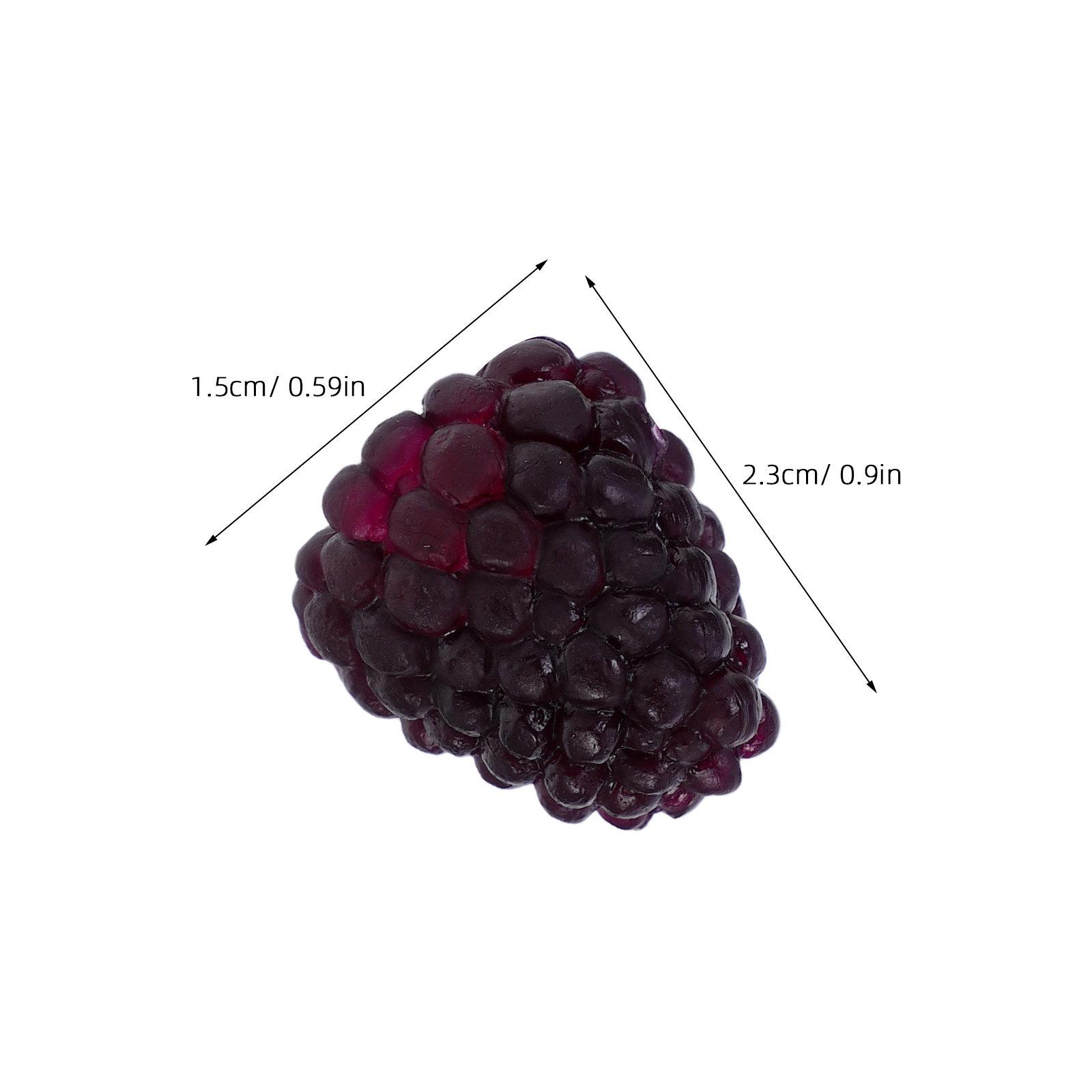 

16Pcs Artificial Raspberry Simulation Fruit Faux Decoration Photo Prop Realistic Plastic Scene Layout Display Models for Home other чёрный