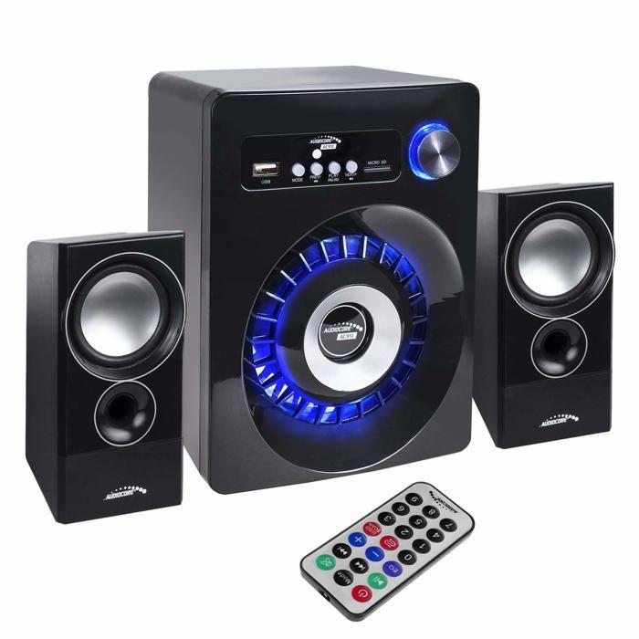 TECHSALES Ensemble de haut-parleurs - Audiocore - AC910 - Bluetooth 2.1 - Radio FM - 35W de puissance