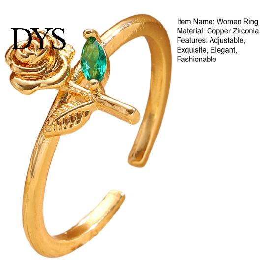 Daily Wear Adjustable Ring Rose Flower Stackable Band for Women Girls Layered Carving Wrap Open Jewelry Gift Birthday Valentine's Day