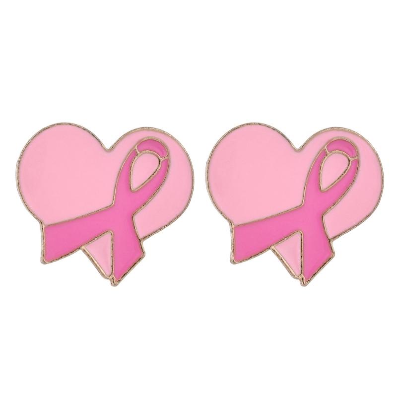 10Pcs Cancer Awareness Ribbon Pin Awareness Brooch Decorative Metal Lapel Pins For Clothing Bag Hat Costume Decoration