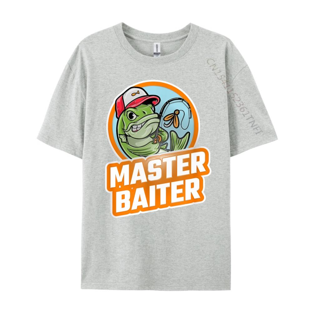 Master Baiter Grey Shirt Graphic Tee Adult High Quality Mens TShirt Punk Style