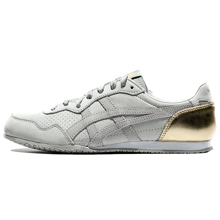 

Onitsuka Tiger Serrano Casual Comfortable Shock Absorbing Non-Slip Wear-Resistant Low-Top Lifestyle Shoes Men sneaker Light-Gray D5P2L-1313 36