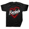 Funny Bachata Heart Love T Shirts Men Summer Cotton Harajuku Short Sleeve Streetwear Black Salsa Dance Dancing T-shirt