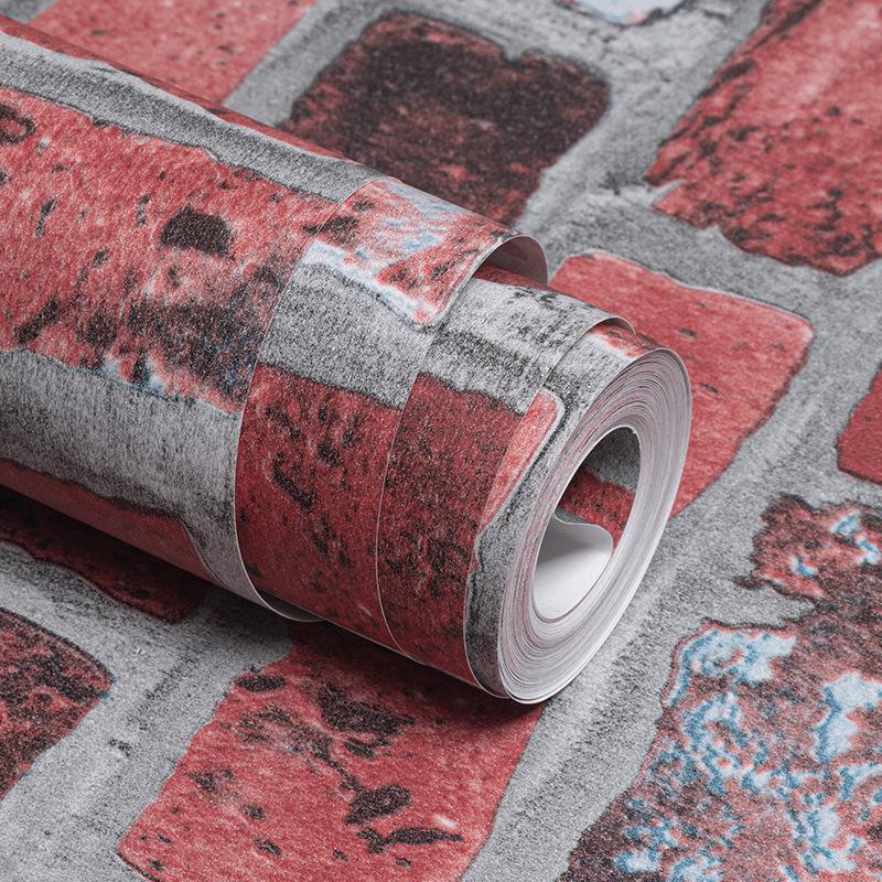 

Обои под кирпич нетканые обои гостиная спальня ТВ фон магазин одежды ретро кирпичная кладка 0.53mx9.5m