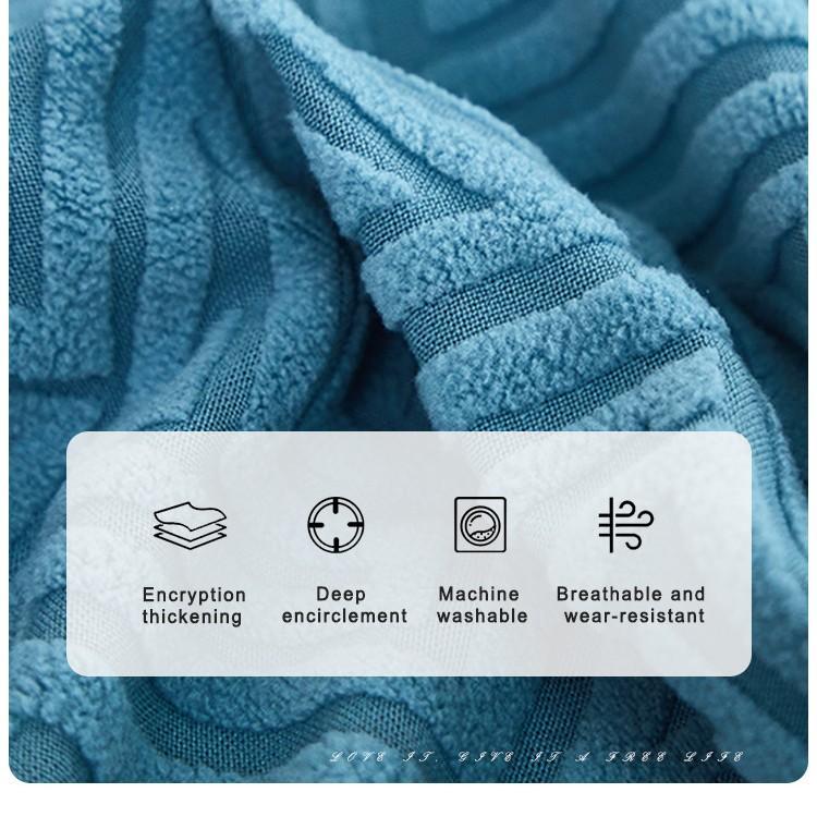 Capa de Sofá Jacquard Espessa All-Inclusive com Saia Elástica, Capa de Sofá Simples Universal para Quatro Estações Antiderrapante
