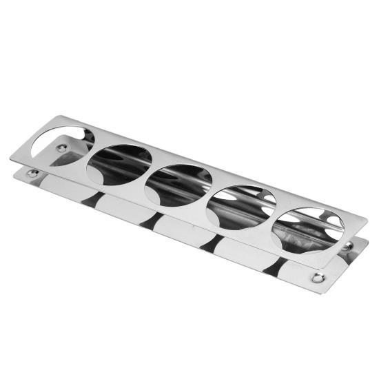 Dental Drip Bottle Placement Rack Silver Stainless Steel Reusable Bottle Holder for Dentists 